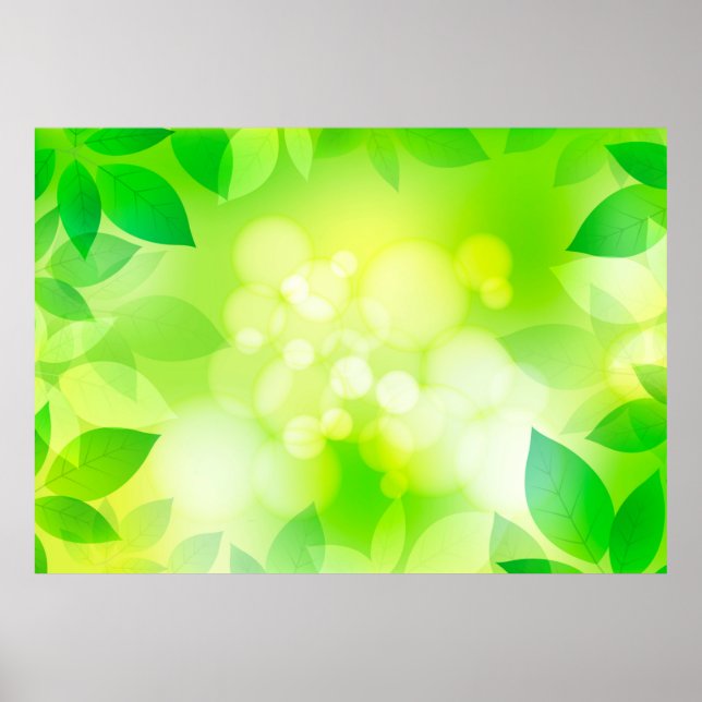 Affiche Verdure arrière - plan scrapbooking (Devant)