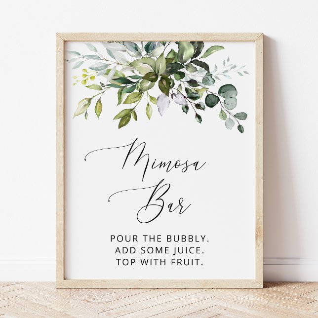 Affiche Verdure, Feuilles d'eucalyptus, Bohème, Bar à Mimo (Créateur téléchargé)