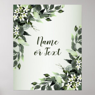 Affiche Verdure Floral Eucalyptus Feuilles Élégant