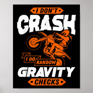 Affiche Vérifications aléatoires de gravité - Motocross et