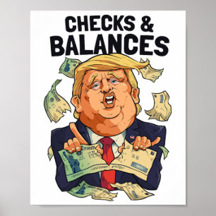Affiche Vérifications anti-trump drôles et lances drôles a