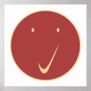 Affiche Vérifier la face - Tick, Cr/Red.