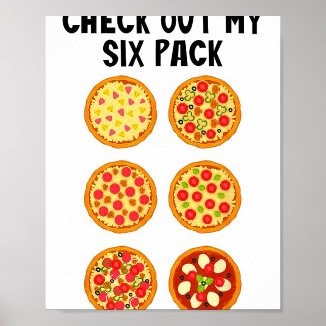 Affiche Vérifiez Mon Pack De Six Funn Pizza _1  (Devant)