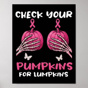 Affiche Vérifiez votre Citrouille Hallow de sensibilisatio