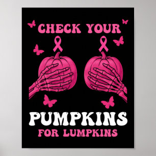 Affiche Vérifiez votre Citrouille Hallow de sensibilisatio