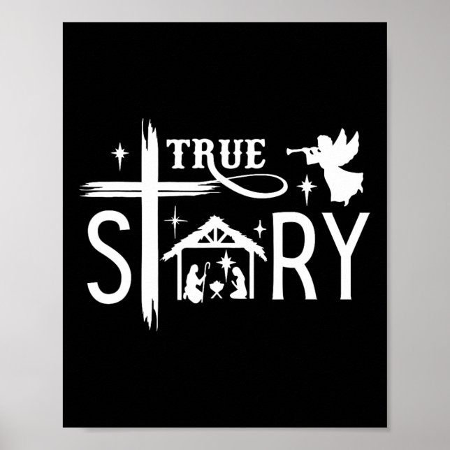 Affiche Véritable histoire Noël Nativité Jésus Christian M (Devant)