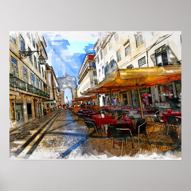 Affiche Véritable Portugal - Lisbonne (Devant)