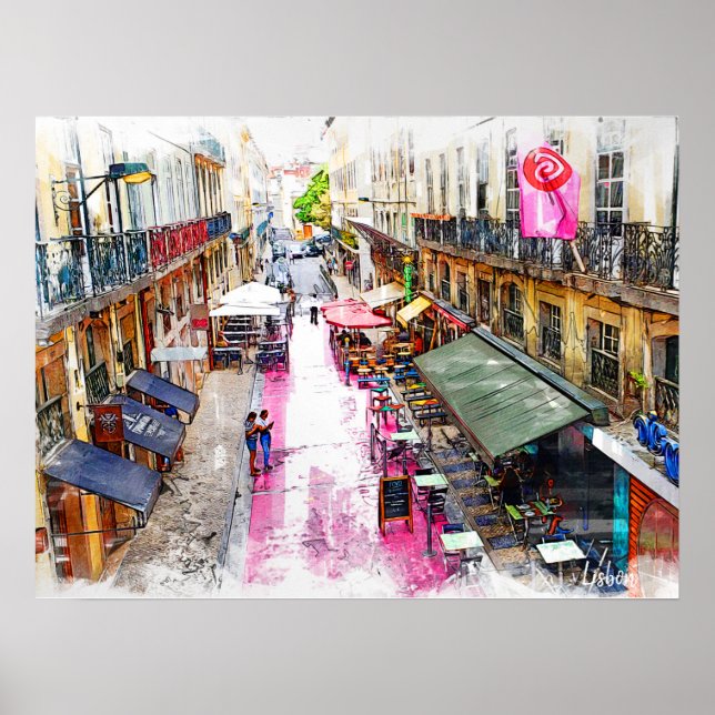 Affiche Véritable Portugal - Lisbonne (Devant)