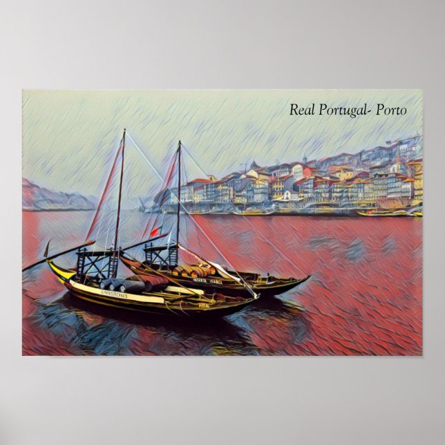 Affiche Véritable Portugal-Porto (Devant)