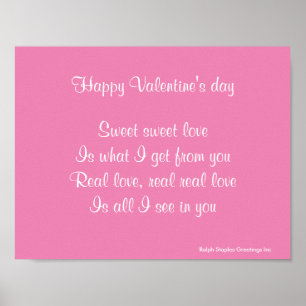 Affiche Véritable Saint Valentin d'amour