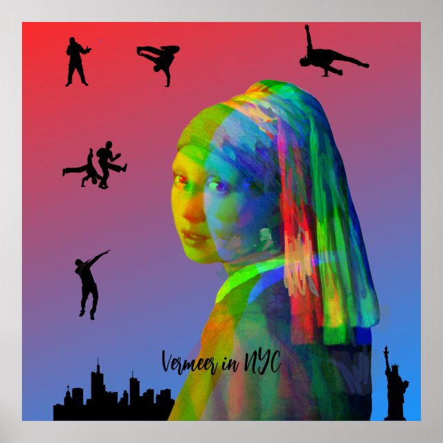 Affiche Vermeer dans NYC (Devant)