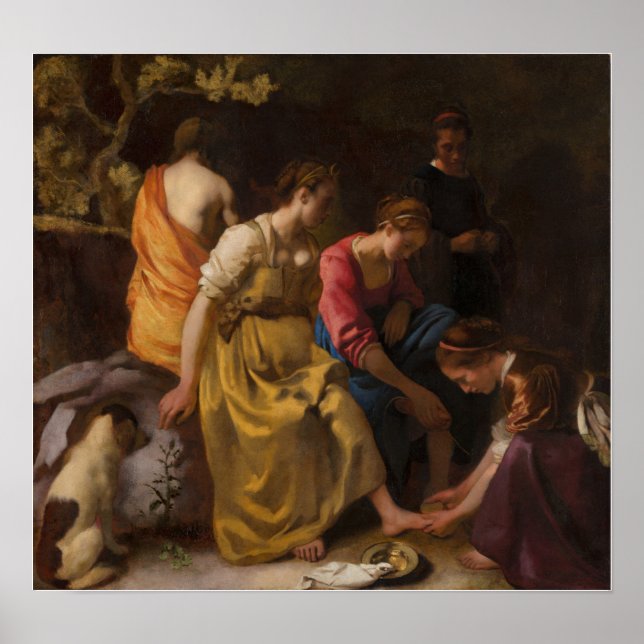 Affiche Vermeer - Diana Et Ses Compagnons 1656 (Devant)