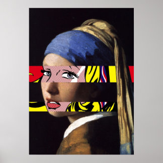 Affiche Vermeer Girl avec une oreille perle rencontre Roy