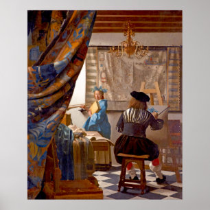 Affiche Vermeer - L'art de la peinture