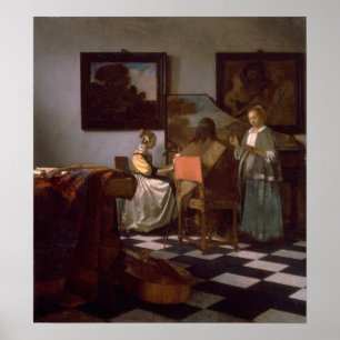 Affiche Vermeer - Le Concert 1666