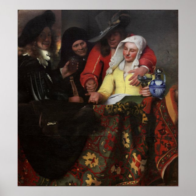 Affiche Vermeer - L'Entremetteuse 1656 (Devant)