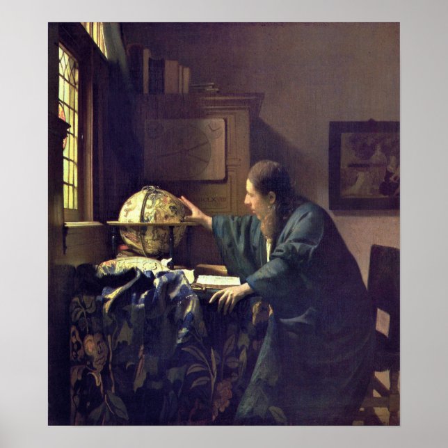 Affiche Vermeer - The Astronomer 1668 (READ DESCRIPTION!) (Devant)