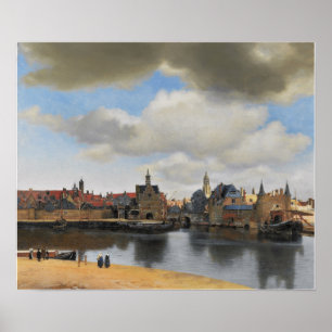Affiche Vermeer - Vue De Delft 1663
