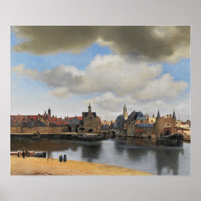 Affiche Vermeer - Vue De Delft 1663 (Devant)