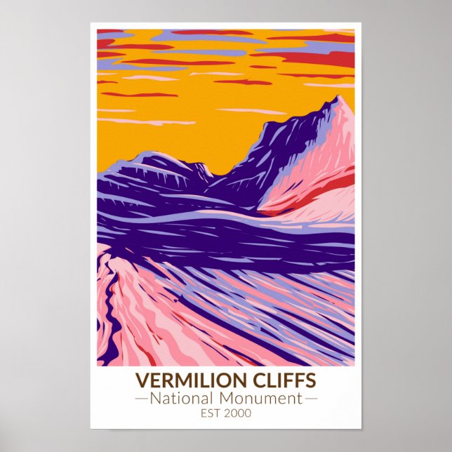 Affiche Vermilion Cliffs Monument National Poche blanche (Devant)