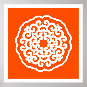 Affiche Vermillion Moods Asiatique Mandalla