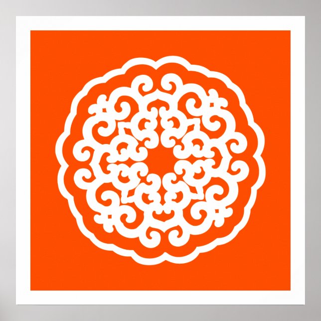 Affiche Vermillion Moods Asiatique Mandalla (Devant)