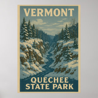 Affiche Vermont Quechee State Park V01