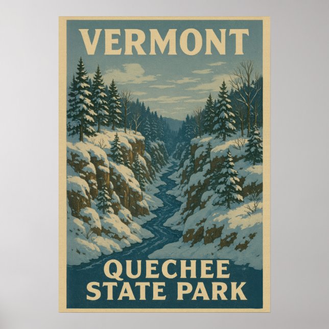 Affiche Vermont Quechee State Park V01 (Devant)