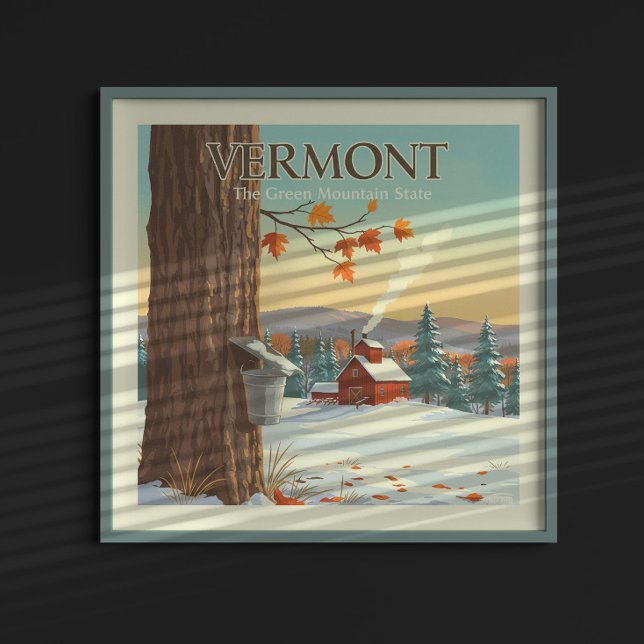 Affiche Vermont vintage (Créateur téléchargé)