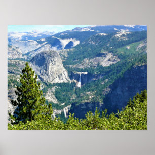 Affiche Vernal & Nevada Falls from Glacier Point, CA