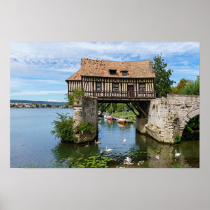 Affiche Vernon Vieux moulin (vieux moulin) - Normandie, Fr