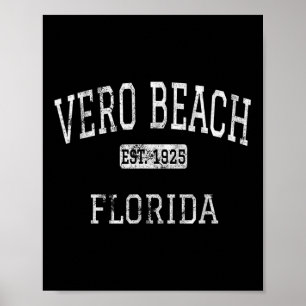 Affiche Vero Beach Floride Fl Vintage