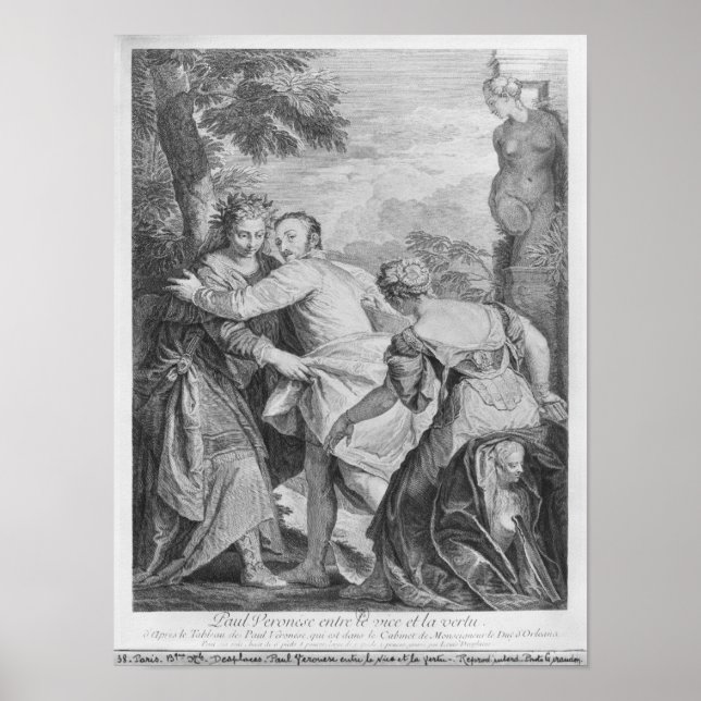 Affiche Veronese entre le vice et la vertu (Devant)