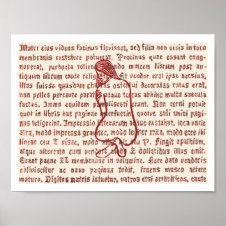 Affiche Verre à mots colorés 1
