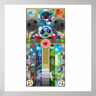 Affiche Verre à ruban mince