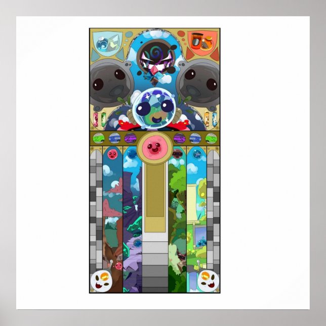 Affiche Verre à ruban mince (Devant)