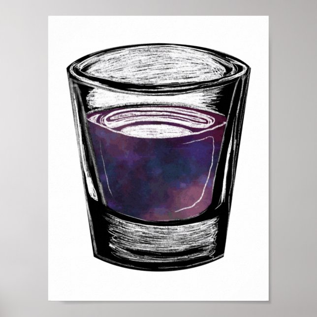 Affiche verre à shot (Devant)