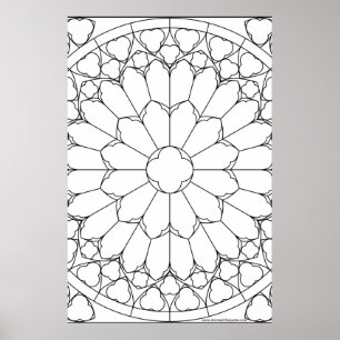 Affiche Verre de couleur rose
