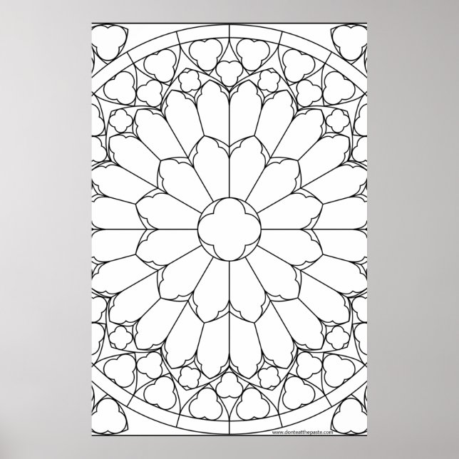 Affiche Verre de couleur rose (Devant)