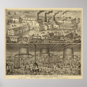 Affiche Verre de JH Hobbs et Brockunier