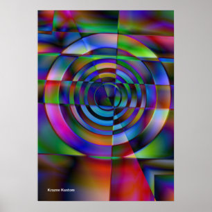 Affiche Verre fracturé