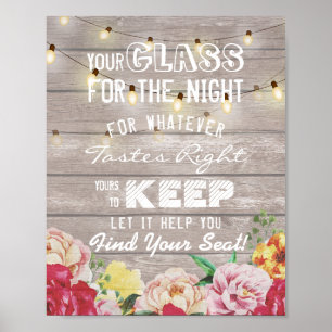 Affiche Verre mariage Pour La Nuit Trouvez Votre Siège