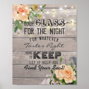 Affiche Verre mariage Pour La Nuit Trouvez Votre Siège