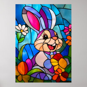 Affiche Verre Trait Trait De Pâques Mignonne