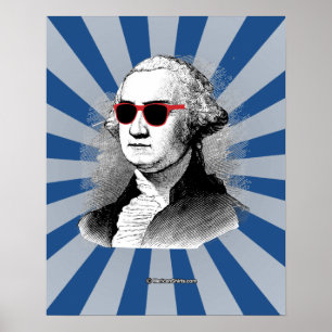 Affiche Verres de partie de George Washington