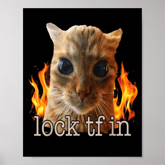 Affiche Verrouiller tf dans un chat (Devant)