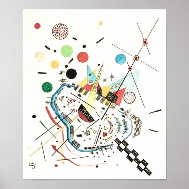 Affiche Vers la mer et le soleil de Wassily Kandinsky (Devant)