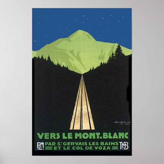 Affiche Vers Le Mont. Blanc (Devant)