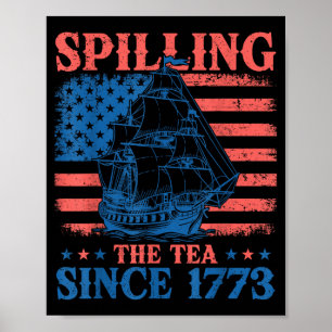 Affiche Verser le thé depuis 1773 Professeur d'histoire 4
