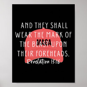 Affiche Verset Anti Trump Bible Et Ils Porteront La Mar